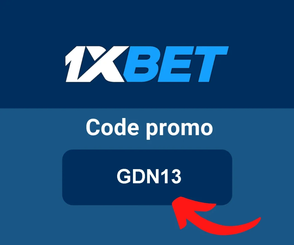 code promo bookmakers pari sportif : inscrivez vous sur 1xbet avec le code promo GDN13 et recevez d'incroyable bonus